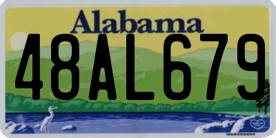 AL license plate 48AL679