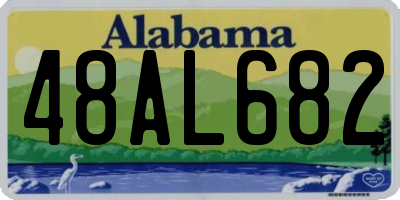 AL license plate 48AL682