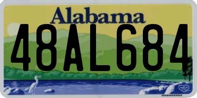 AL license plate 48AL684
