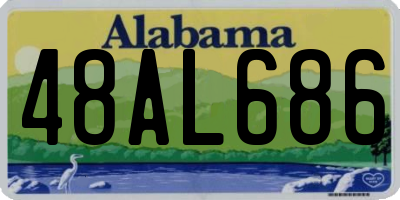 AL license plate 48AL686