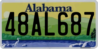 AL license plate 48AL687