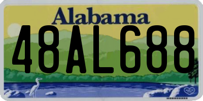 AL license plate 48AL688