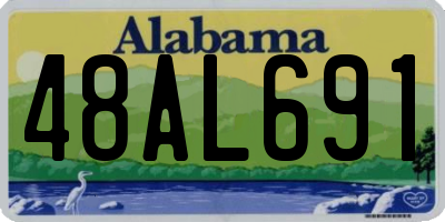 AL license plate 48AL691