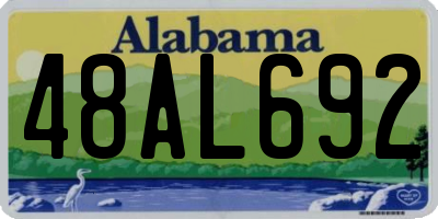 AL license plate 48AL692