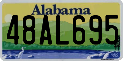 AL license plate 48AL695