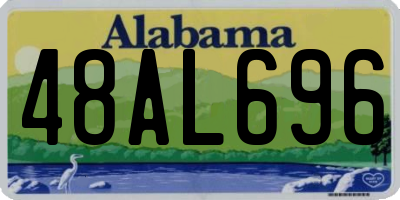 AL license plate 48AL696