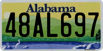 AL license plate 48AL697