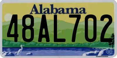 AL license plate 48AL702