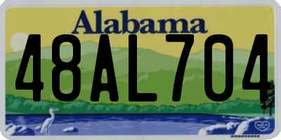 AL license plate 48AL704