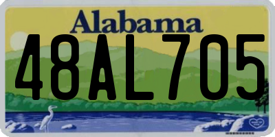 AL license plate 48AL705
