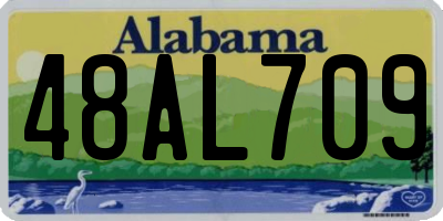 AL license plate 48AL709