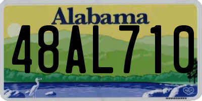 AL license plate 48AL710
