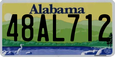 AL license plate 48AL712