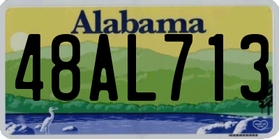 AL license plate 48AL713