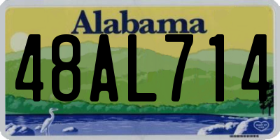 AL license plate 48AL714