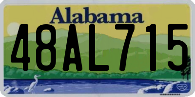 AL license plate 48AL715