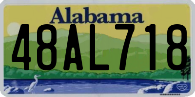 AL license plate 48AL718