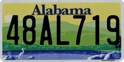 AL license plate 48AL719
