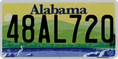 AL license plate 48AL720
