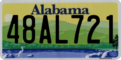 AL license plate 48AL721