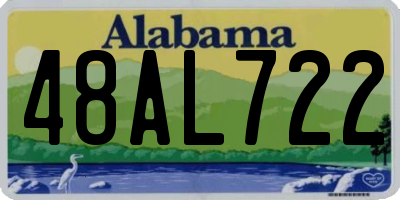 AL license plate 48AL722