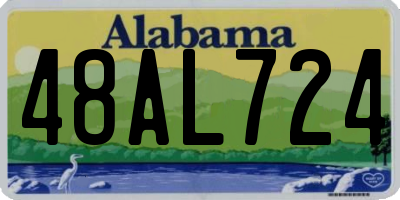 AL license plate 48AL724