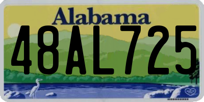 AL license plate 48AL725