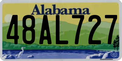 AL license plate 48AL727