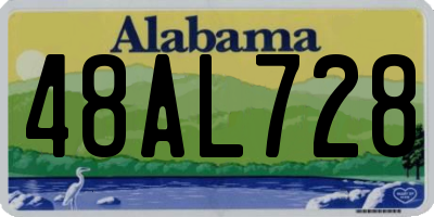 AL license plate 48AL728