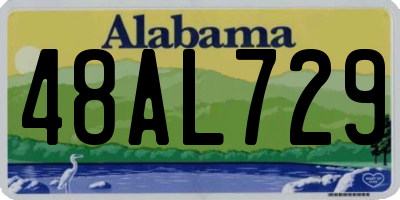 AL license plate 48AL729