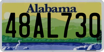 AL license plate 48AL730