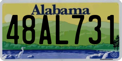 AL license plate 48AL731