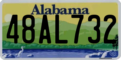 AL license plate 48AL732
