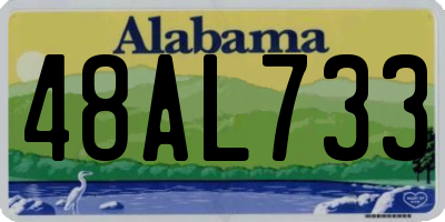 AL license plate 48AL733