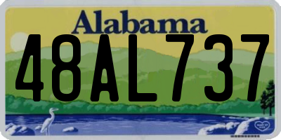 AL license plate 48AL737