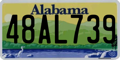 AL license plate 48AL739