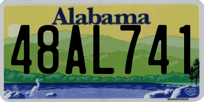 AL license plate 48AL741
