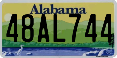AL license plate 48AL744