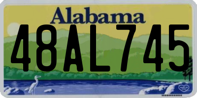 AL license plate 48AL745