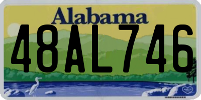 AL license plate 48AL746