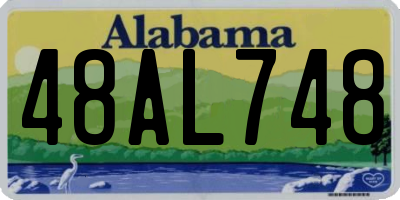 AL license plate 48AL748