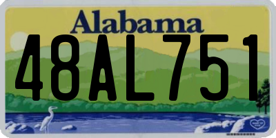 AL license plate 48AL751