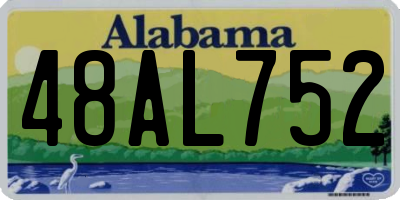 AL license plate 48AL752