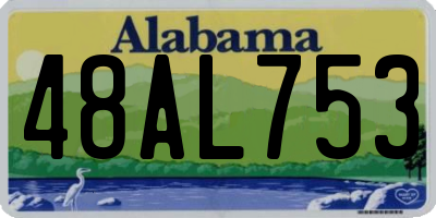 AL license plate 48AL753