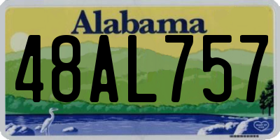AL license plate 48AL757