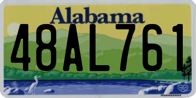 AL license plate 48AL761