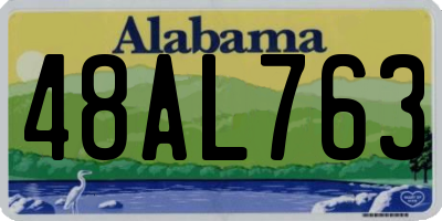 AL license plate 48AL763