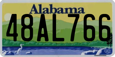 AL license plate 48AL766