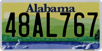 AL license plate 48AL767