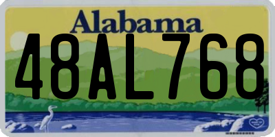 AL license plate 48AL768